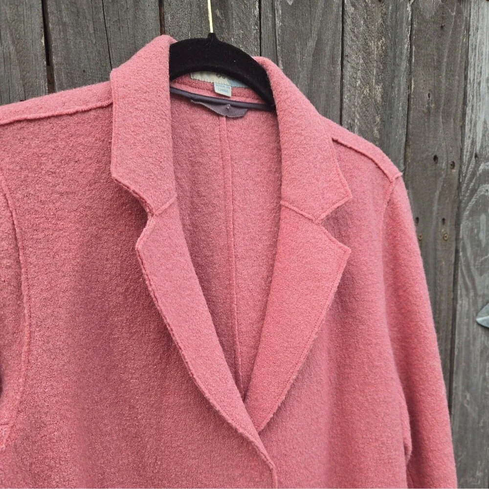 Boden Sally Pink Wool Blend Coat Size 10R - Picture 2 of 10